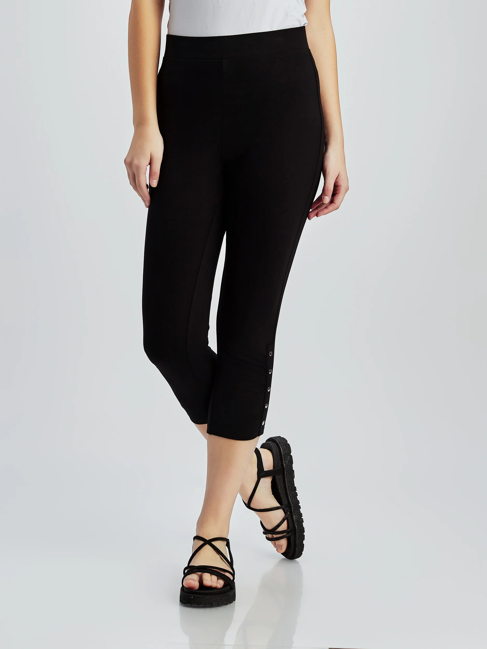 Capri droit en tricot ajusté à enfiler