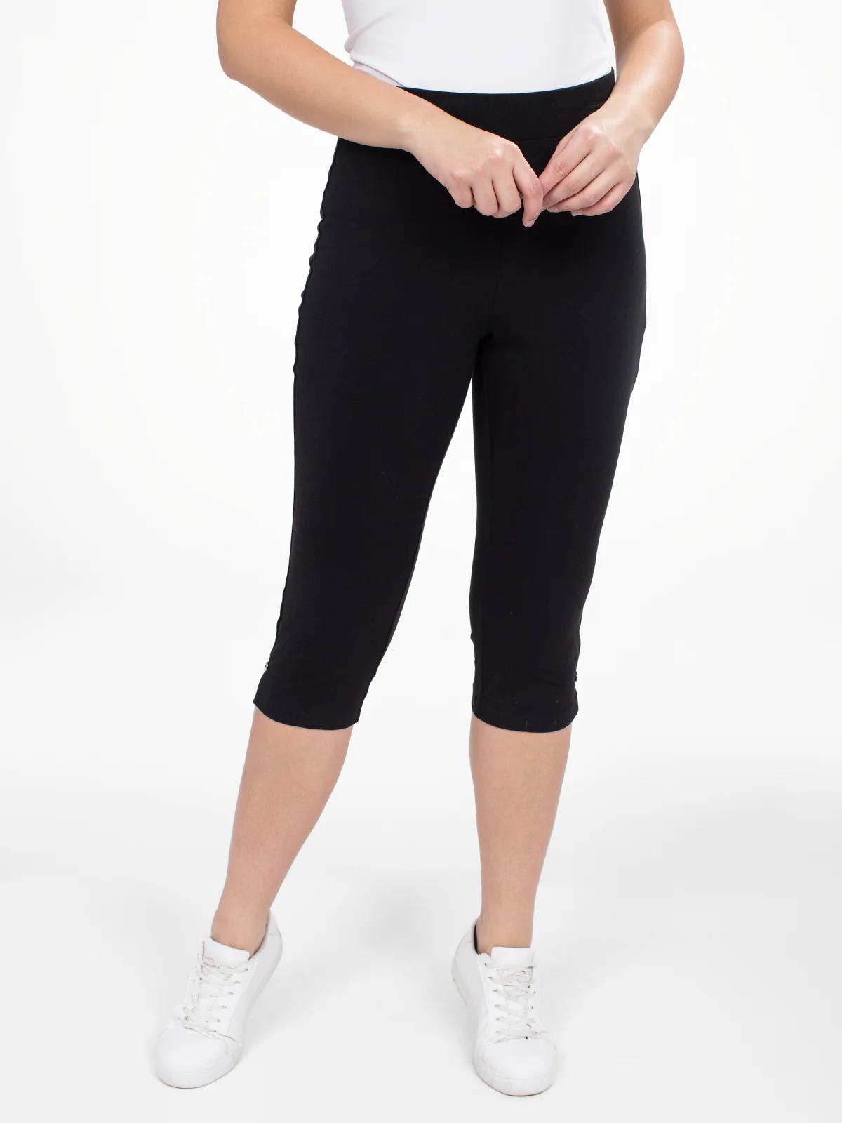 Capri étroit ajusté en tricot à enfiler