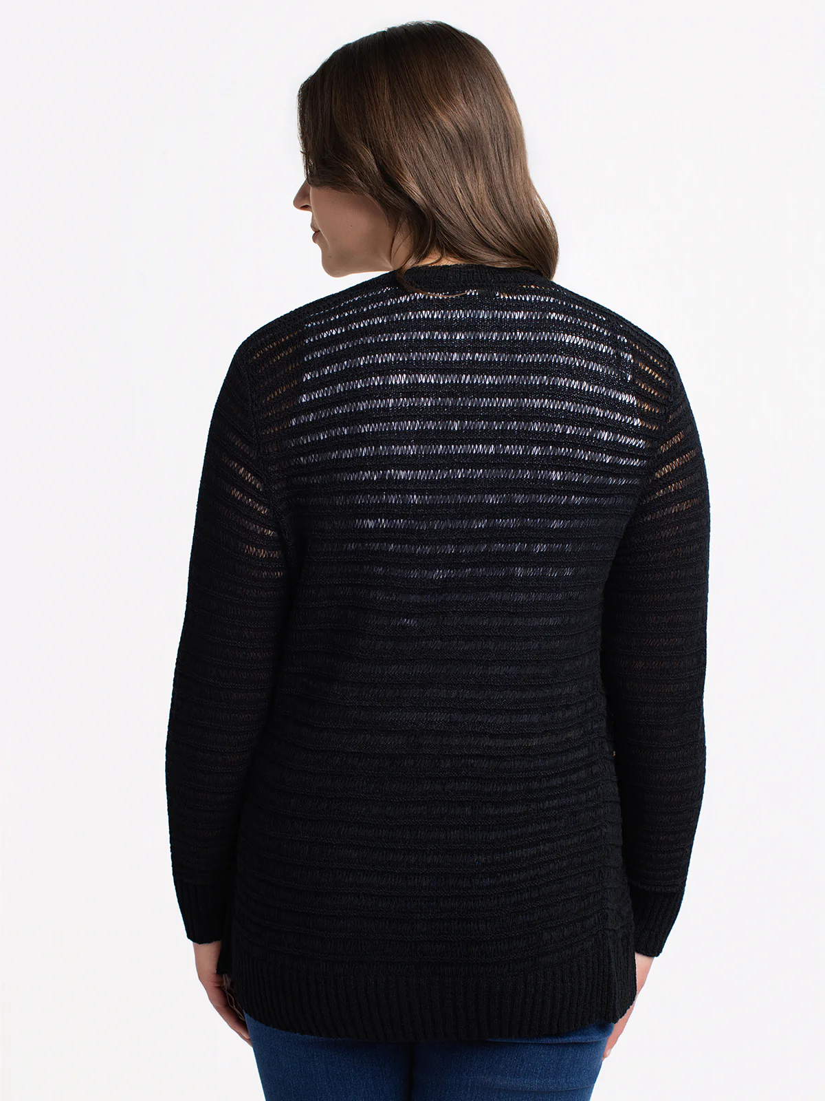 Cardigan en tricot ouvert à manches longues - Image 12