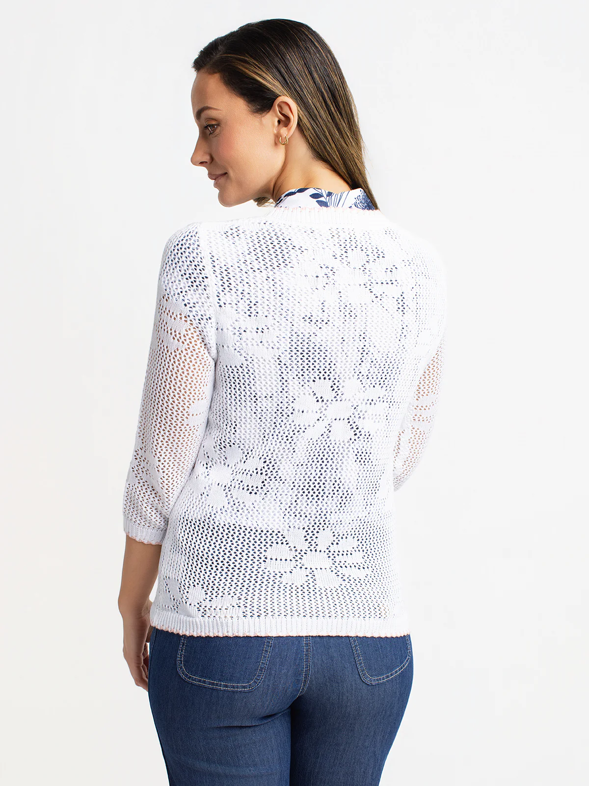 Chandail en tricot ample à manches 3/4 - Image 15
