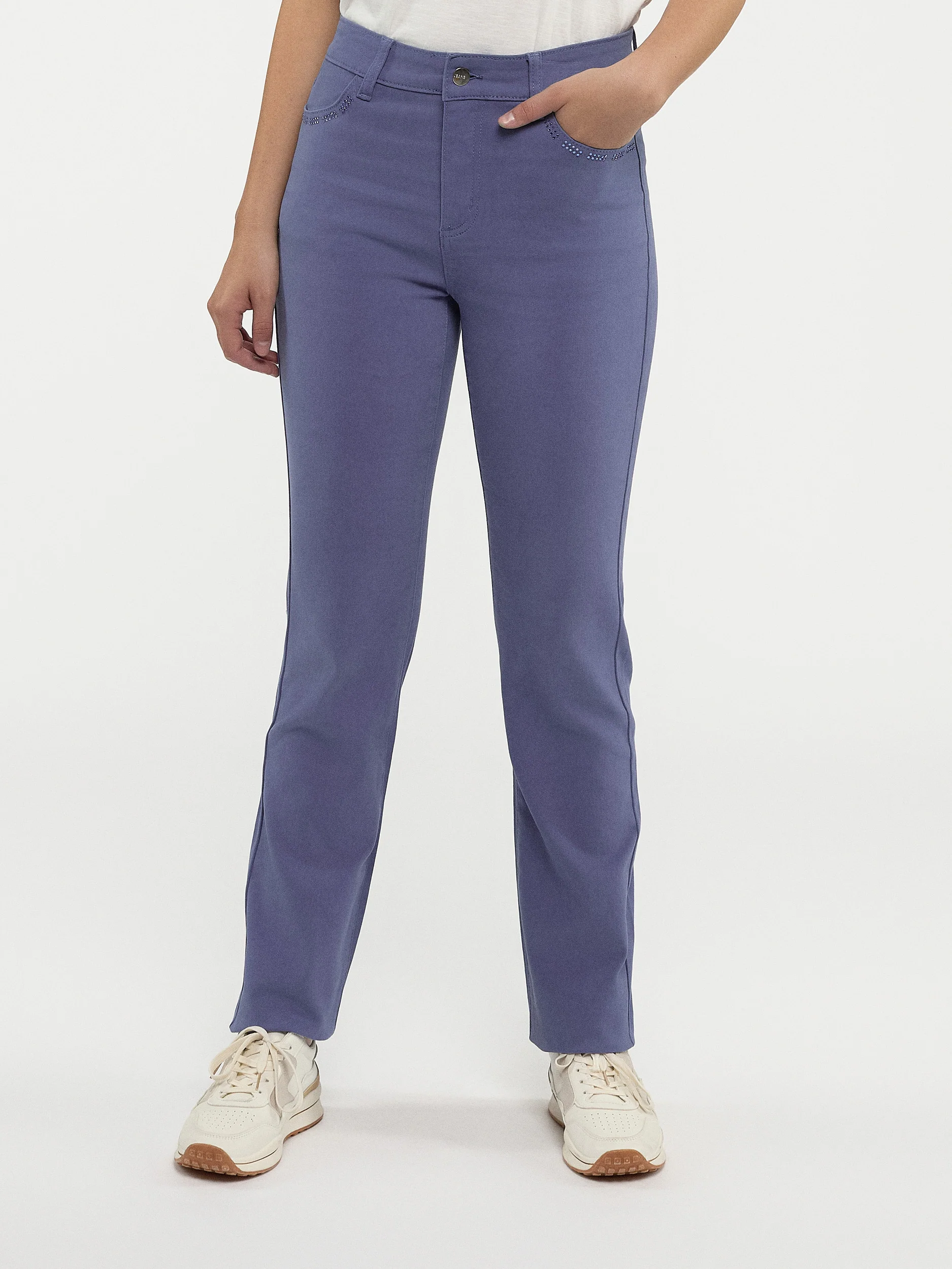Jean droit à taille haute - Image 13