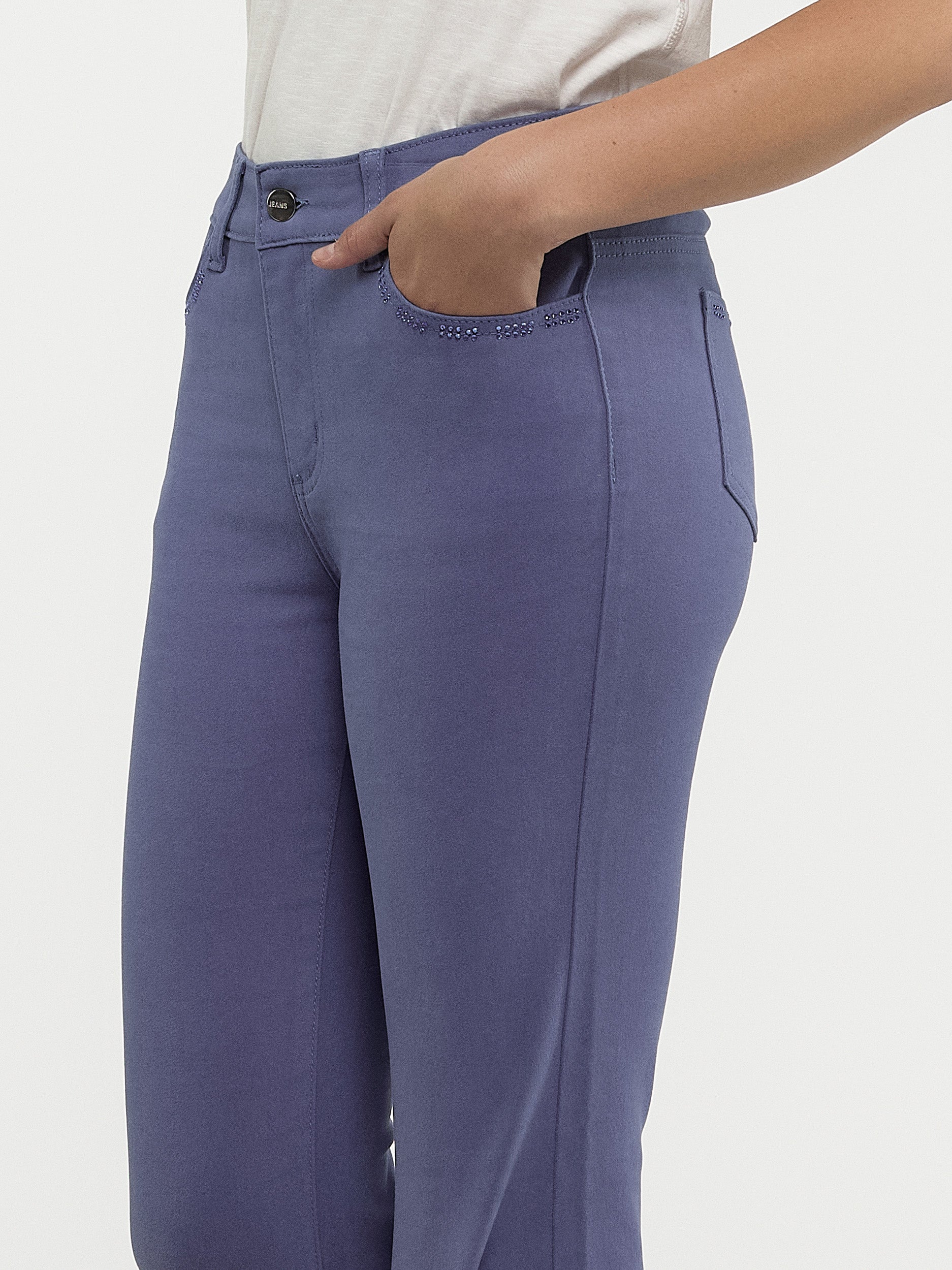 Jean droit à taille haute - Image 14