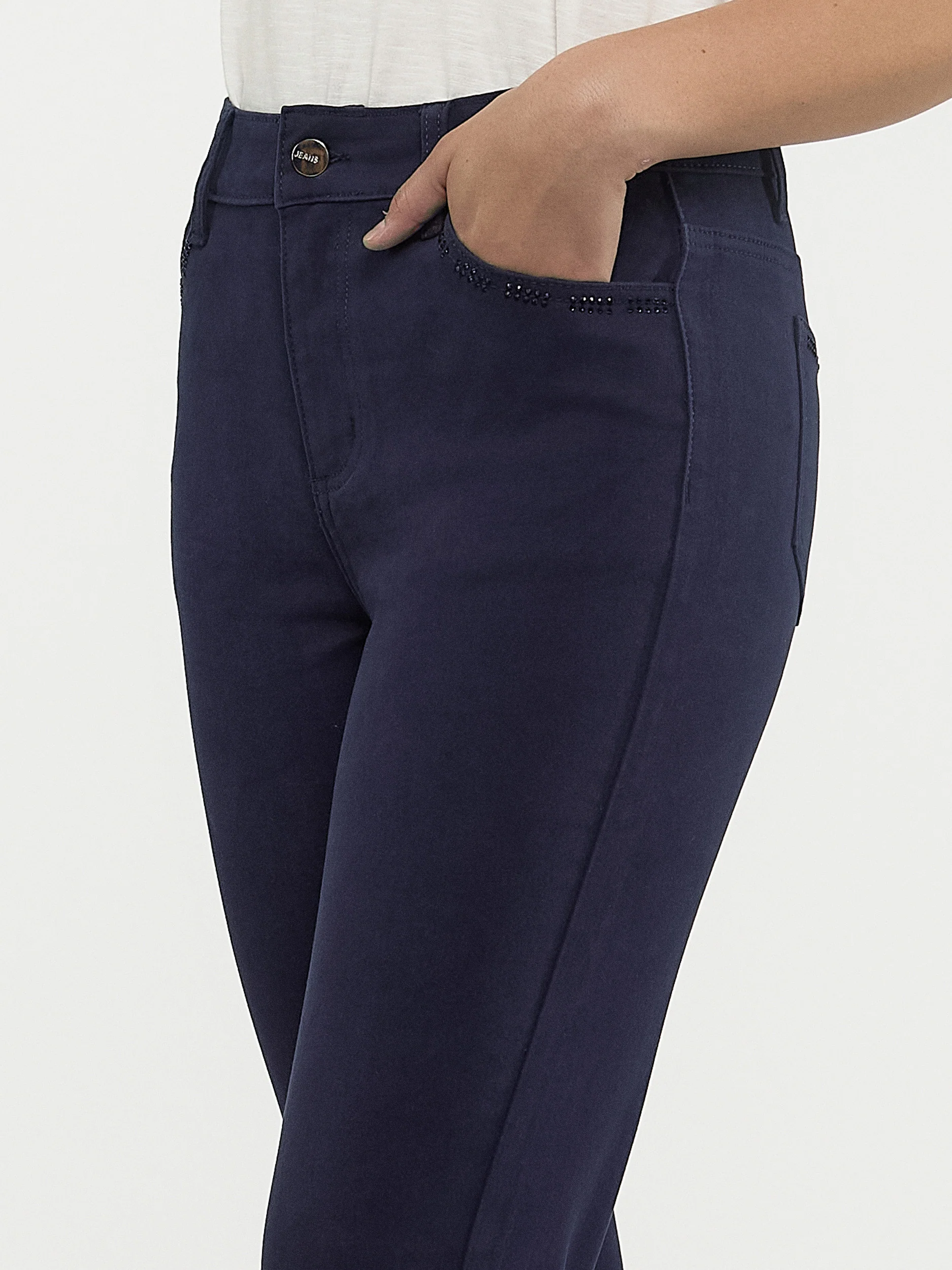 Jean droit à taille haute - Image 18
