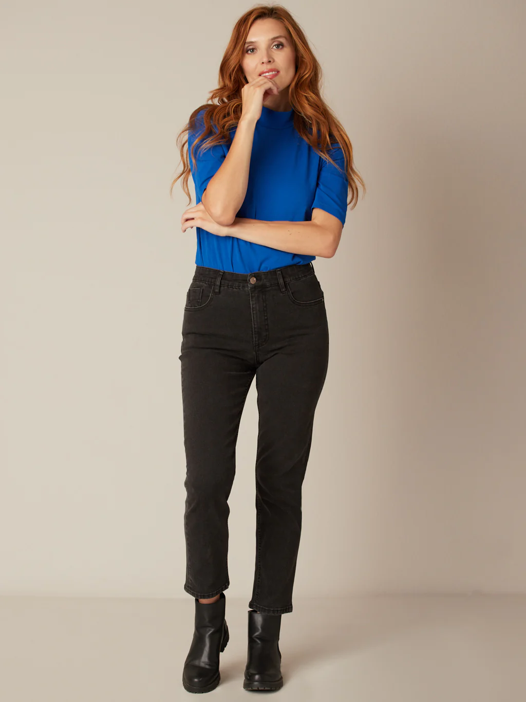 Jean droit à taille haute - Image 5