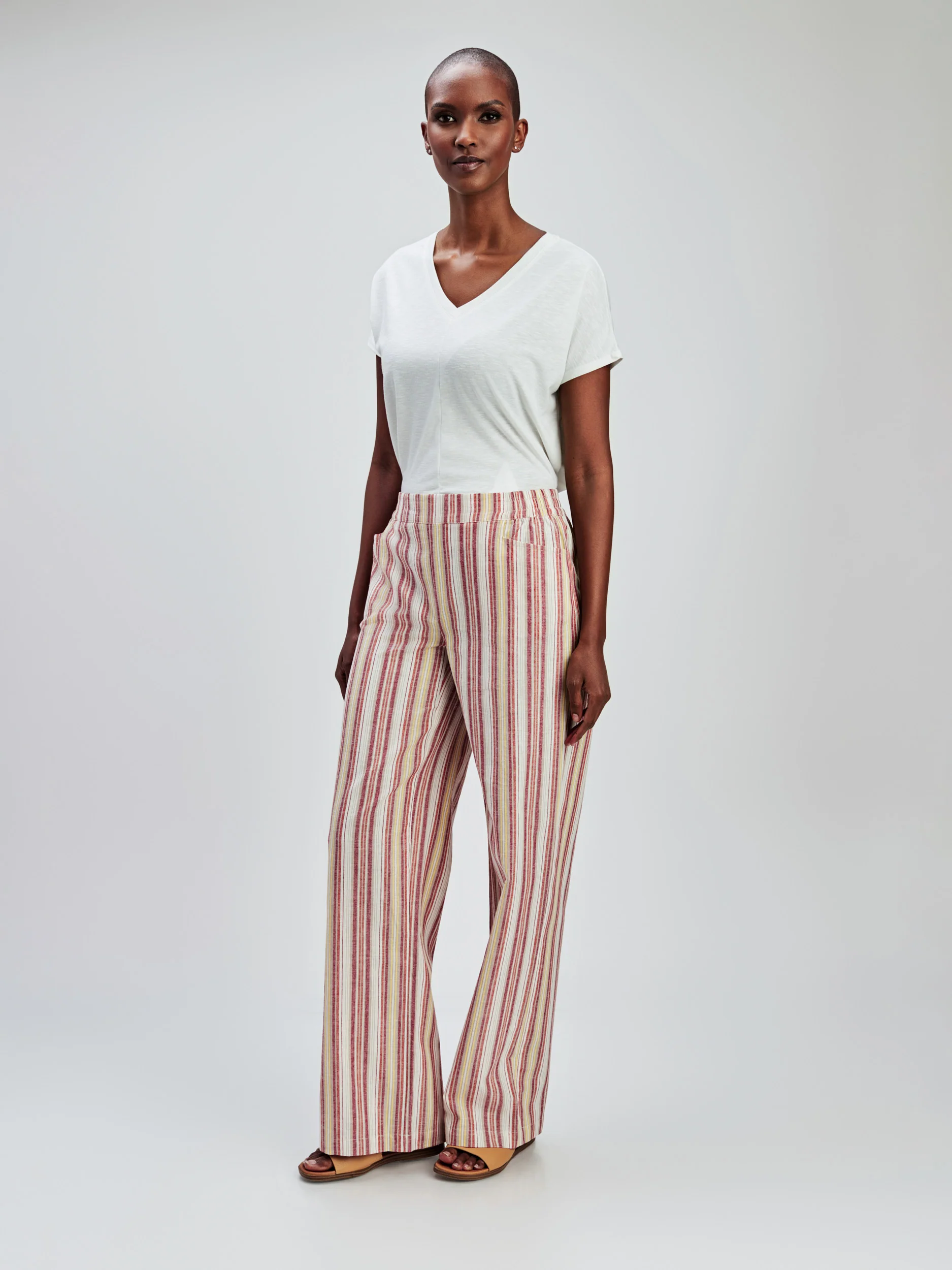 Pantalon décontracté évasé à enfiler