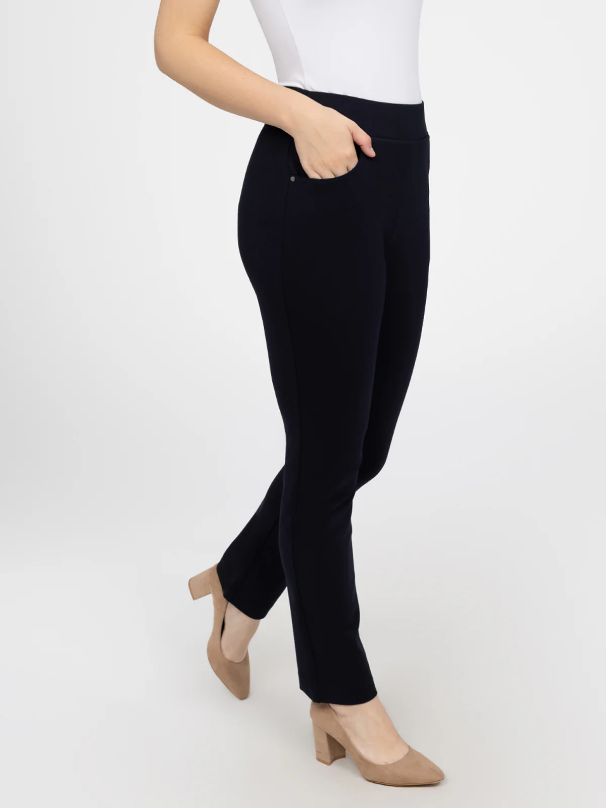 Pantalon droit à enfiler - Petite