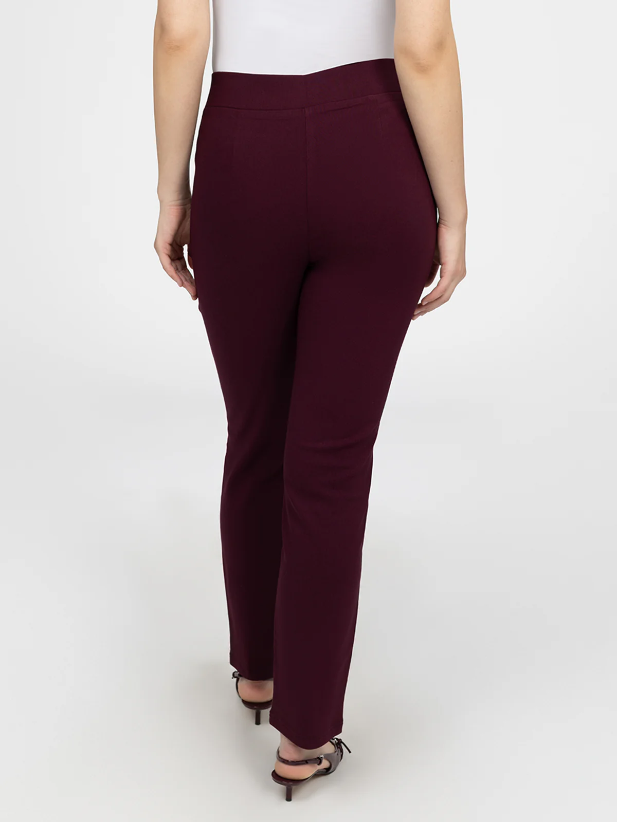 Pantalon droit semi-ajusté à enfiler - Petite - Image 10