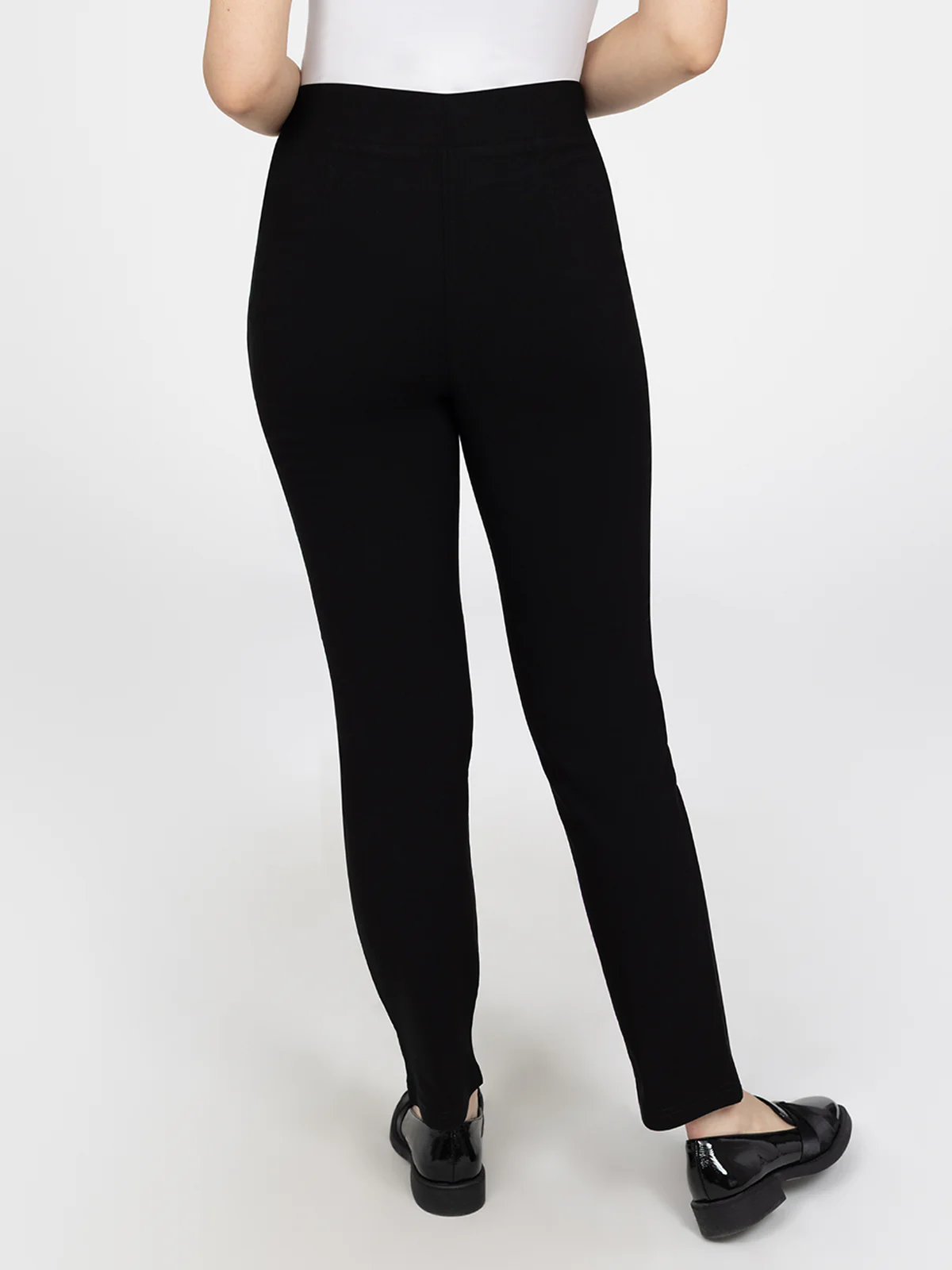 Pantalon droit semi-ajusté à enfiler - Petite - Image 5