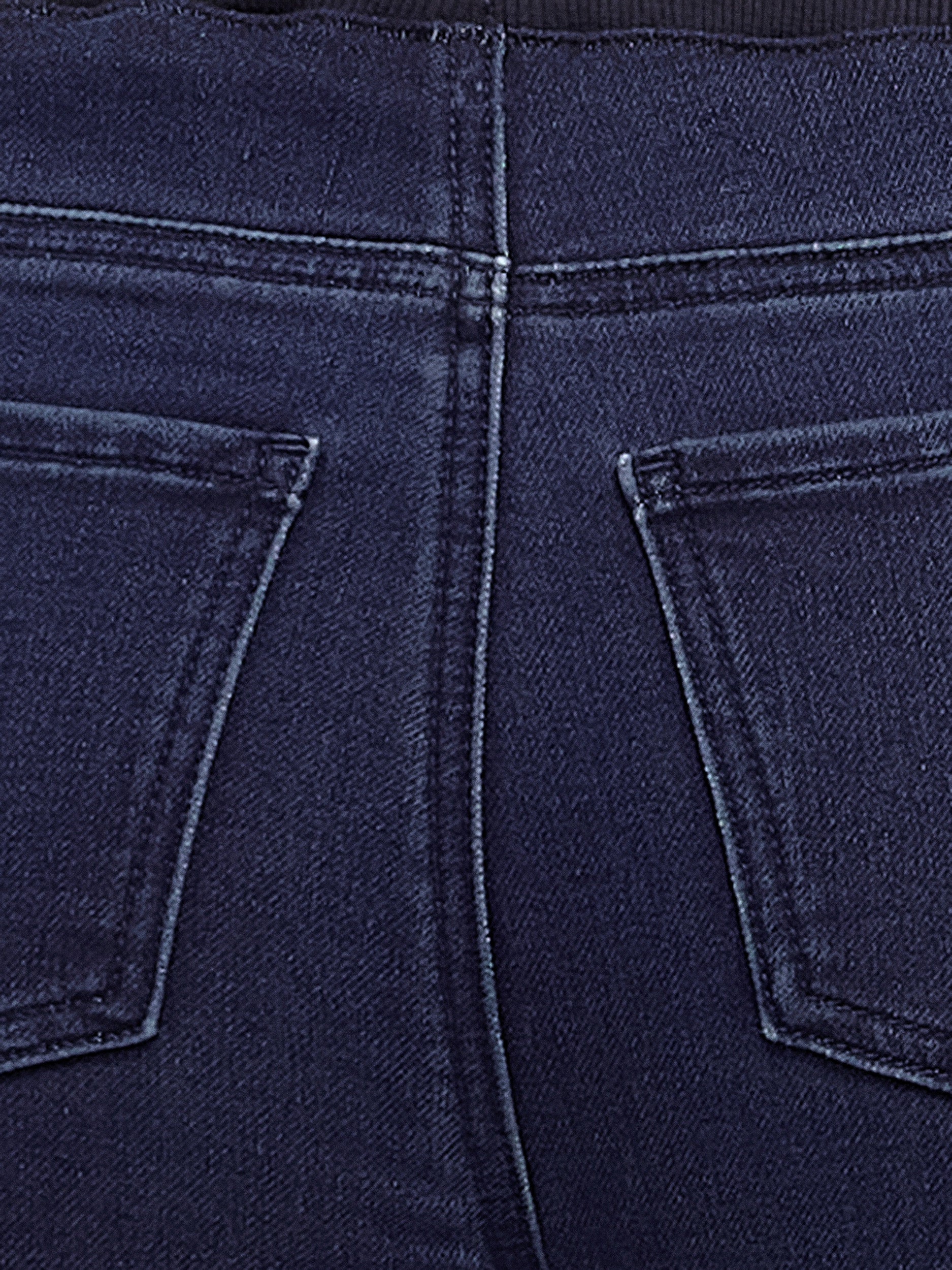 Pantalon droit semi-ajusté en denim à enfiler - Image 8