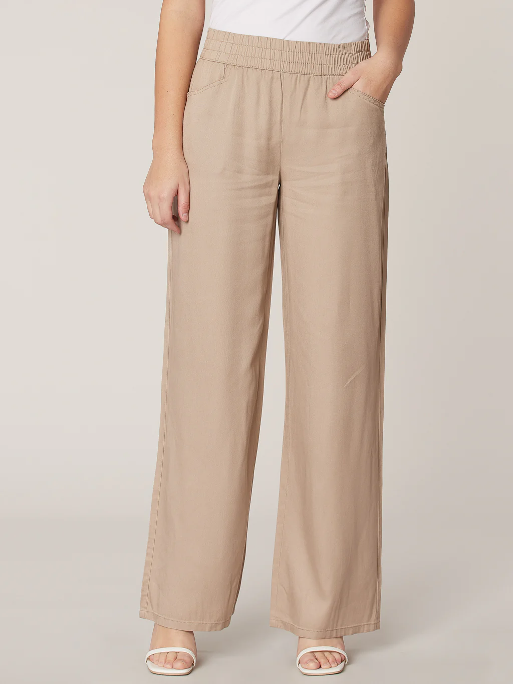 Pantalon évasé avec taille élastique - Image 6