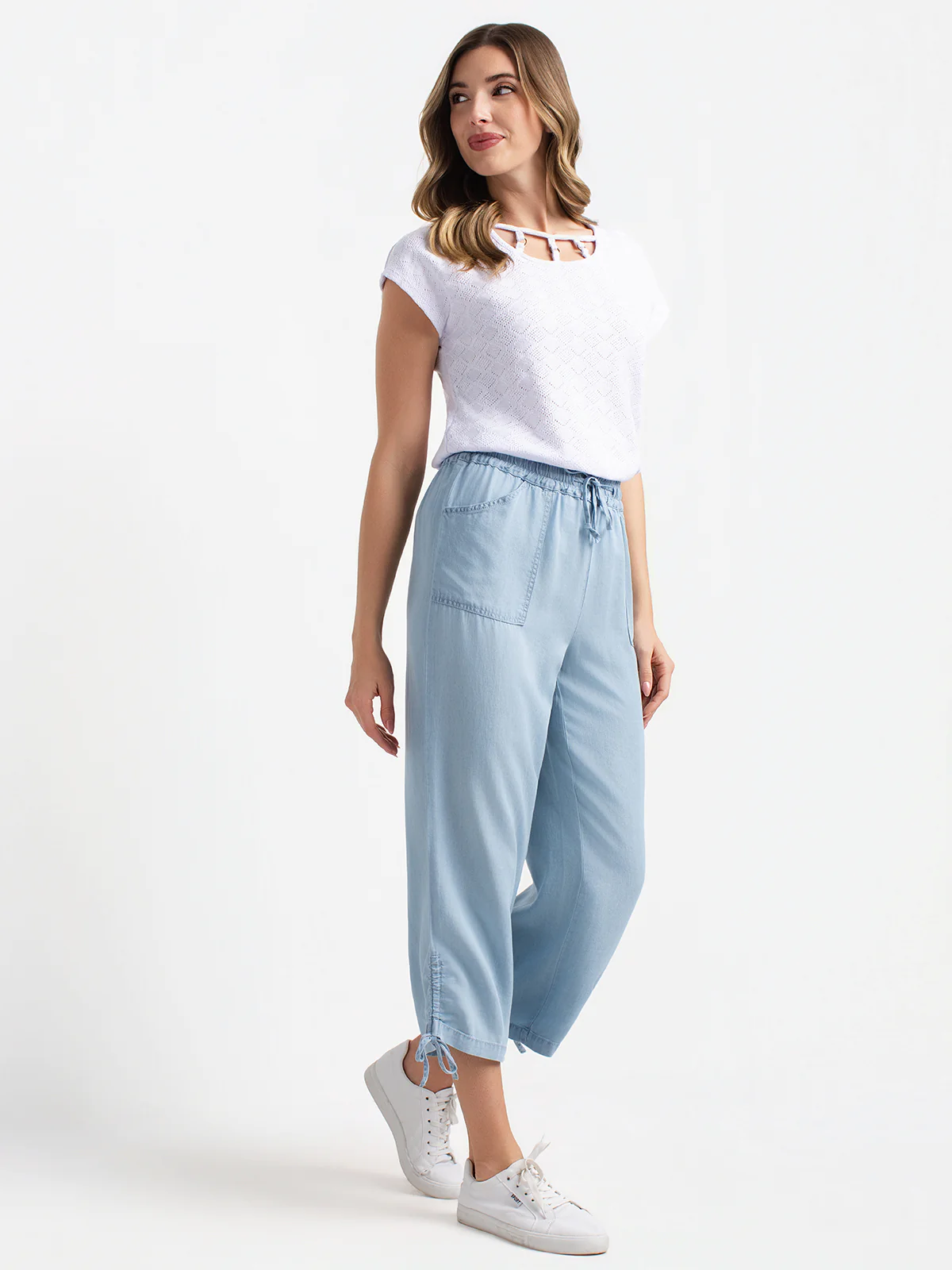 Pantalon gaucho large à enfiler