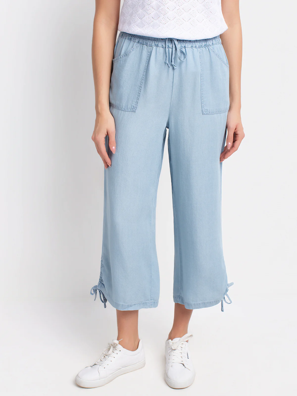 Pantalon gaucho large à enfiler - Image 2