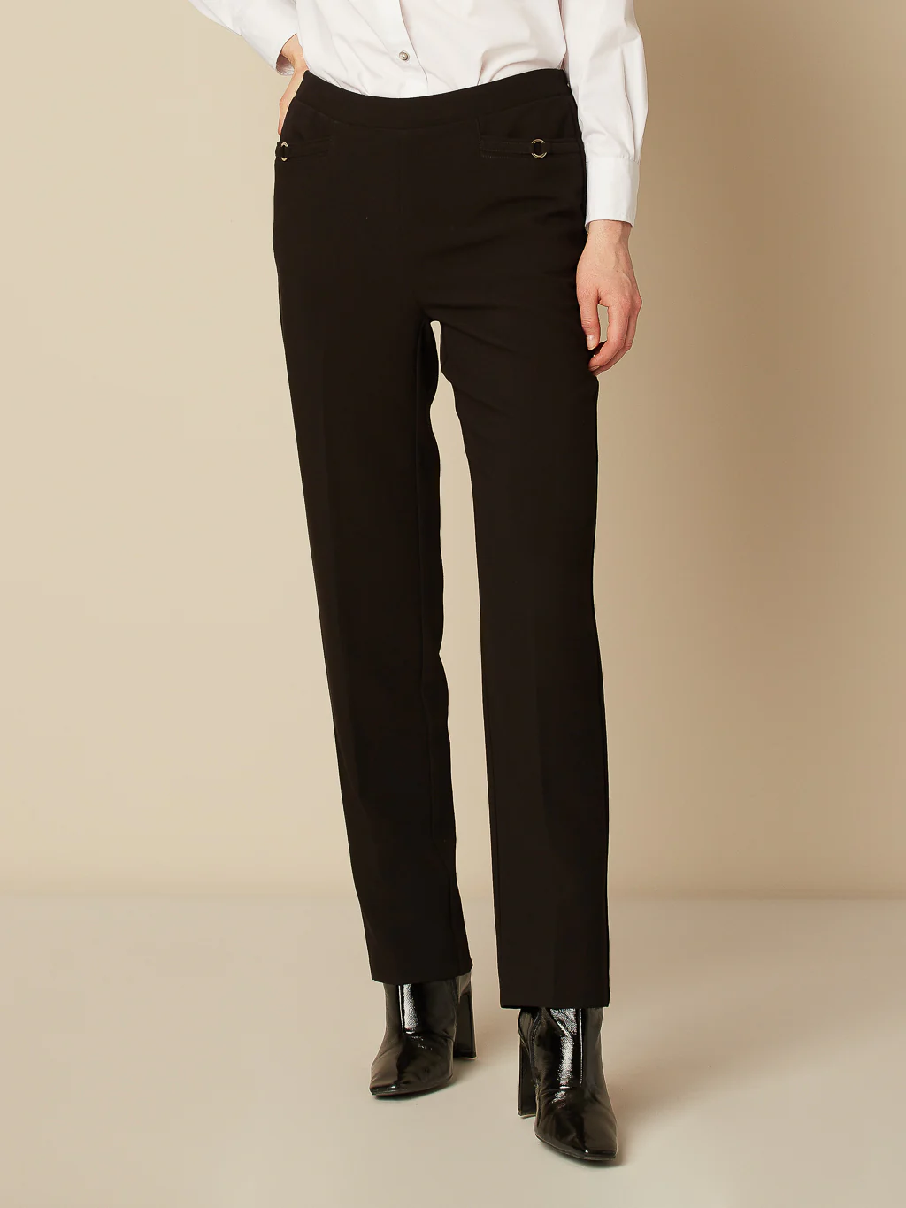 Pantalon habillé droit à enfiler - Petite - Image 2