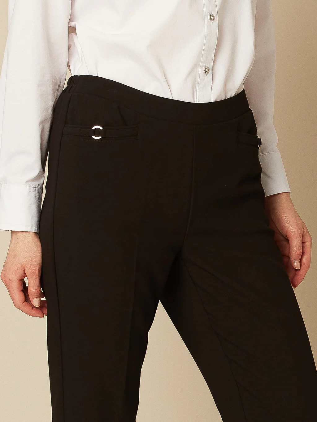 Pantalon habillé droit à enfiler - Petite - Image 3