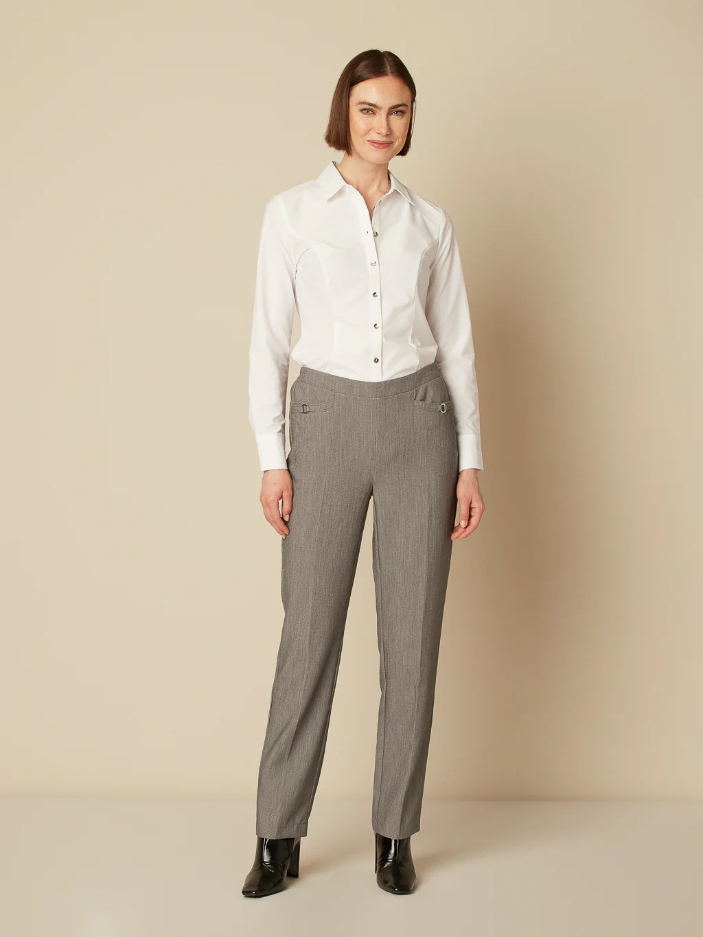 Pantalon habillé droit à enfiler - Petite - Image 6