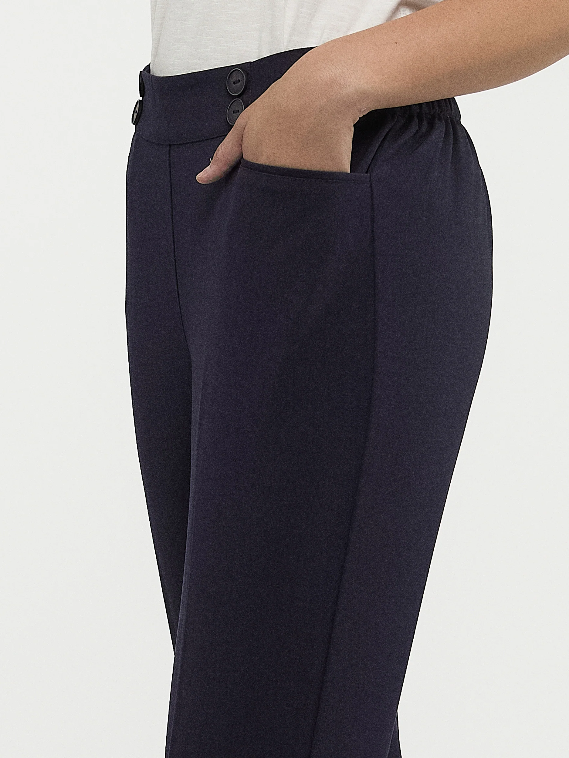 Pantalon habillé droit à enfiler - Petite - Image 10