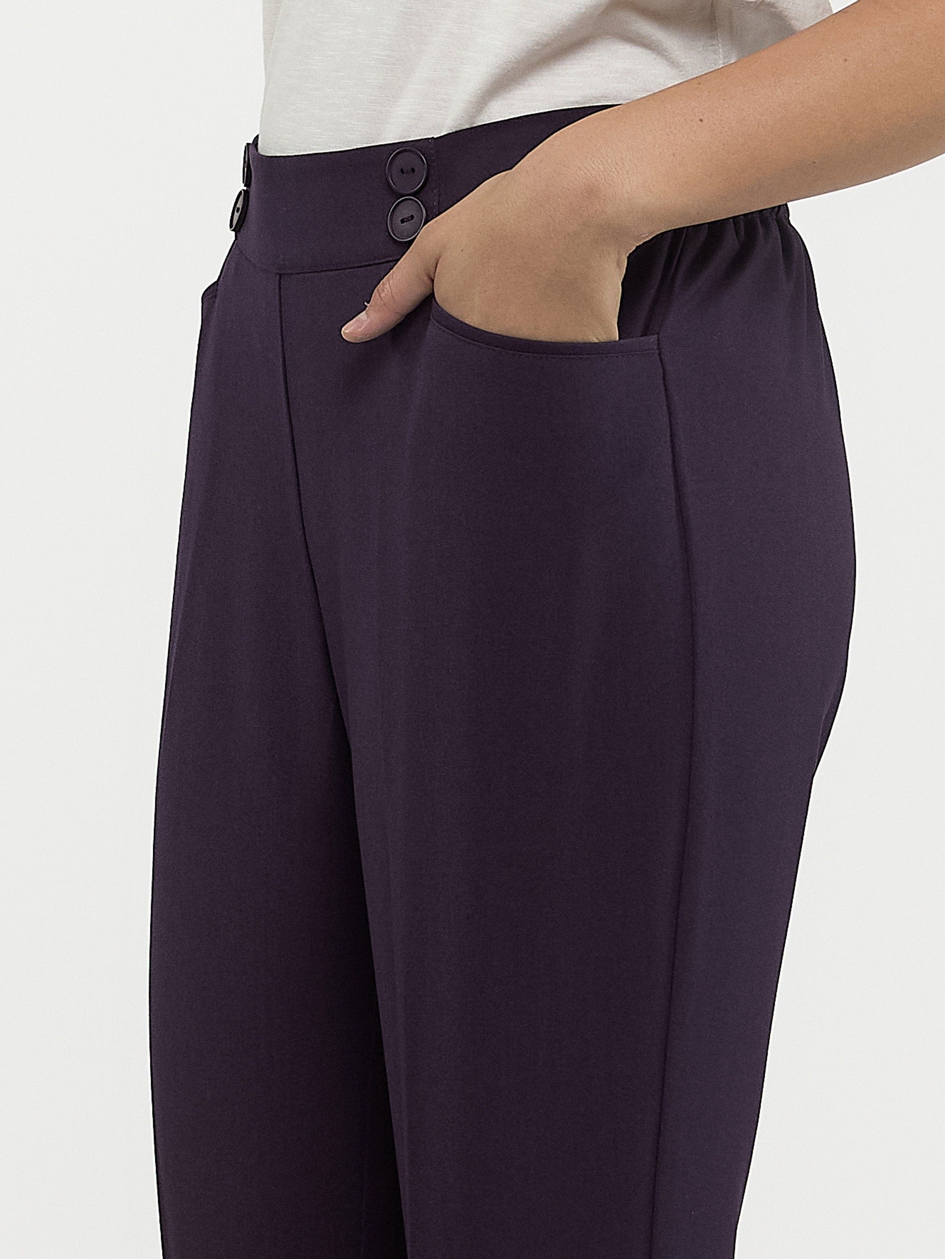 Pantalon habillé droit à enfiler - Petite - Image 6