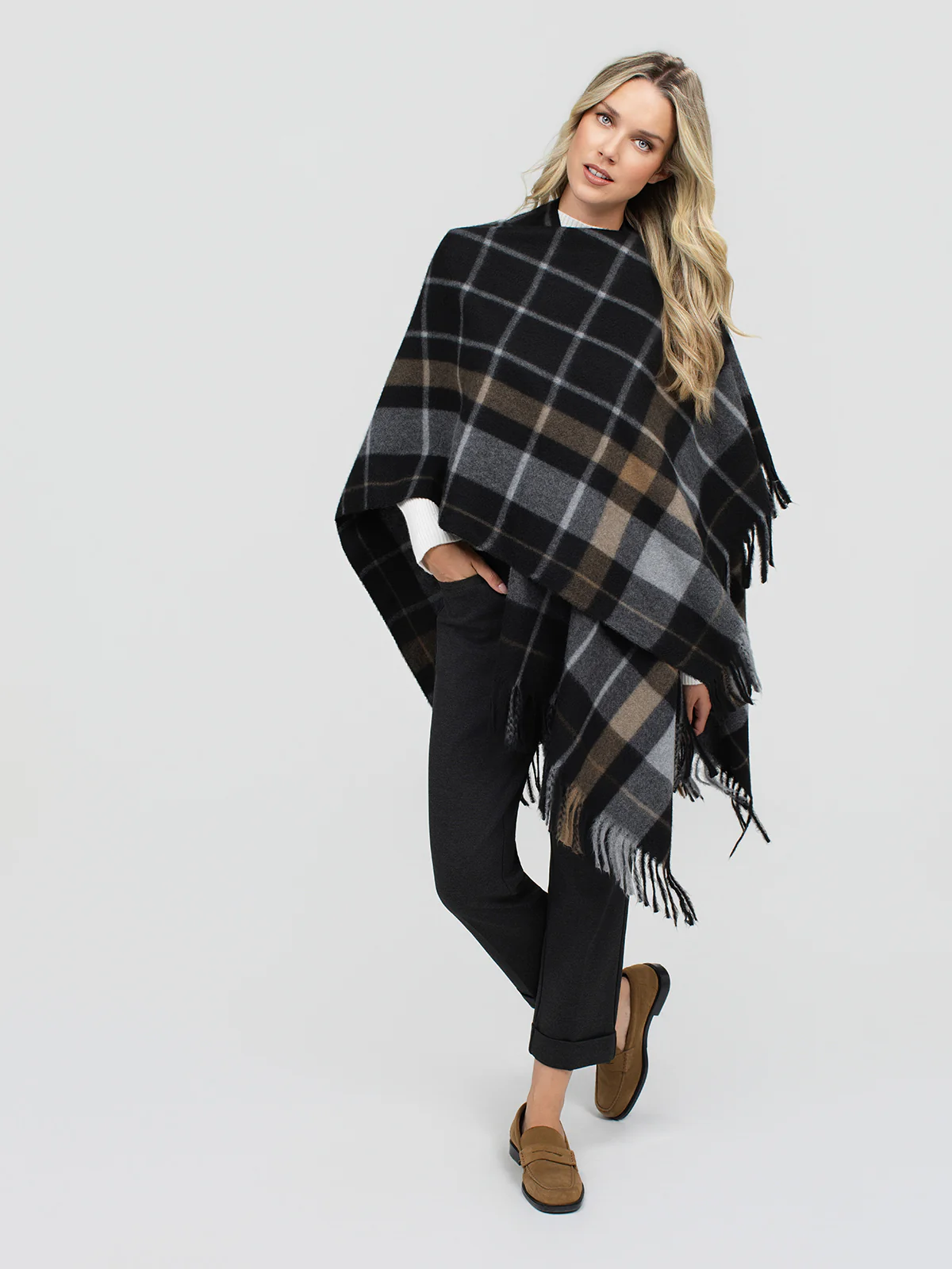 Poncho en tricot - Image 3
