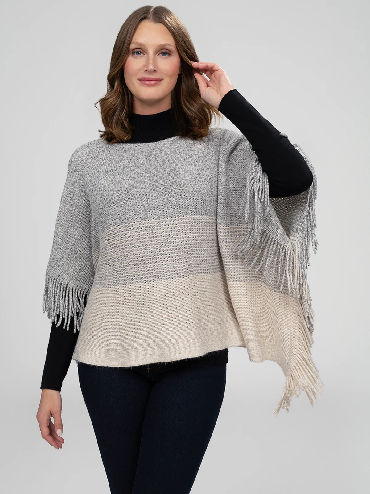Poncho en tricot - Image 2