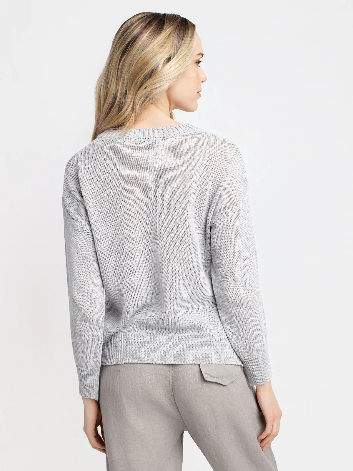 Pull en maille avec inscription « Amour » - Image 3