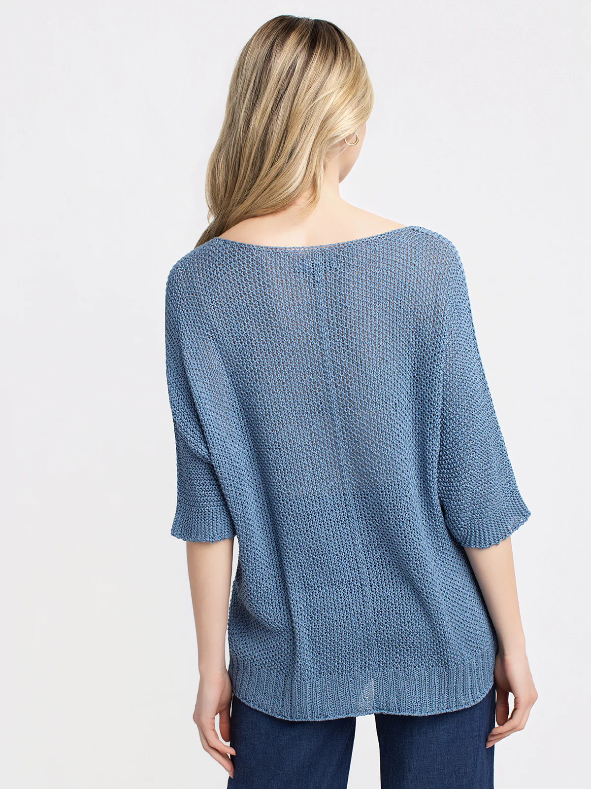 Pull en maille légère col V - Image 3