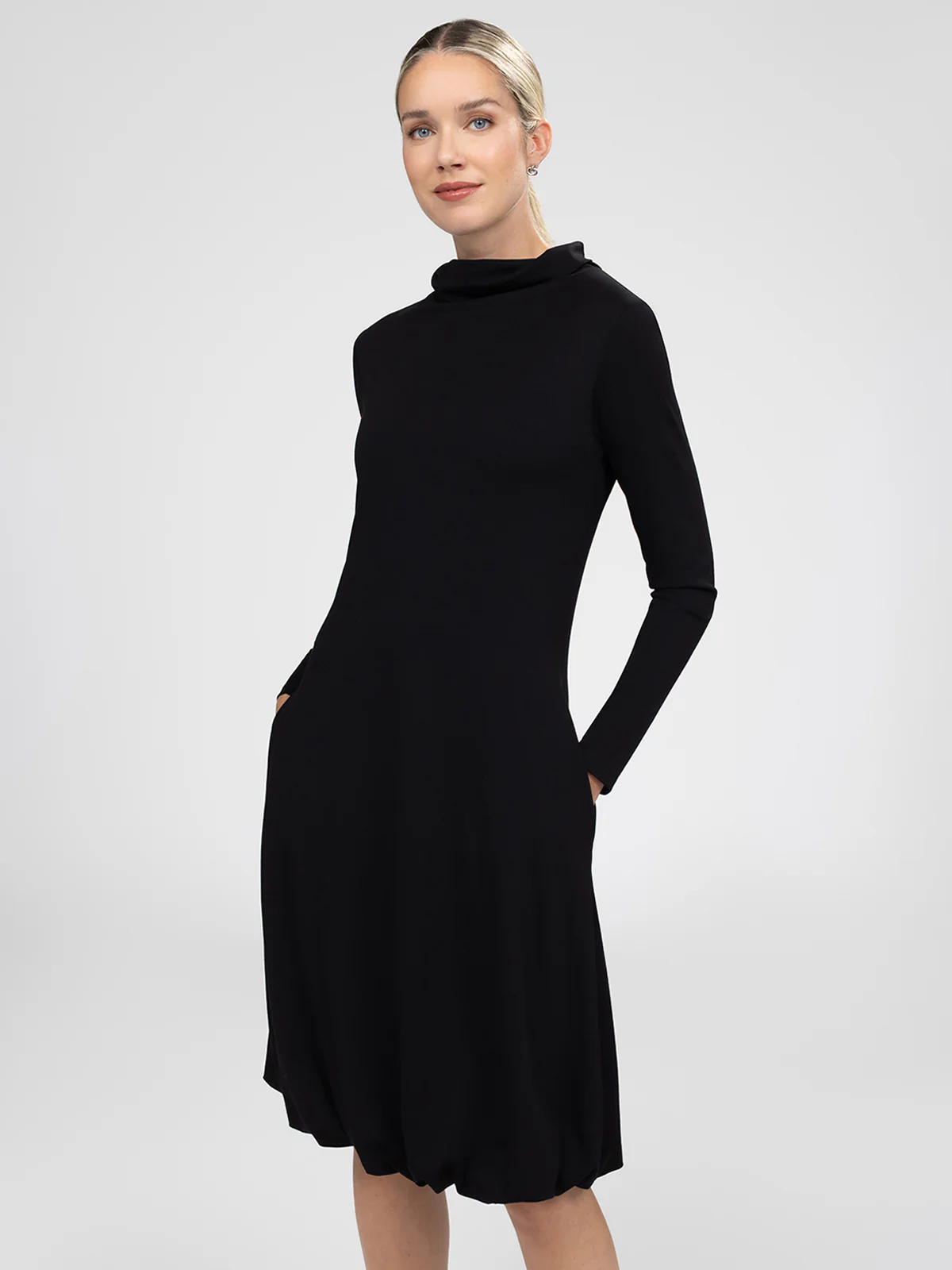 Robe midi évasée en tricot - Image 2