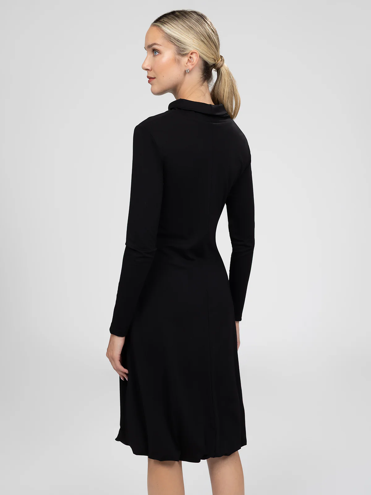 Robe midi évasée en tricot - Image 3