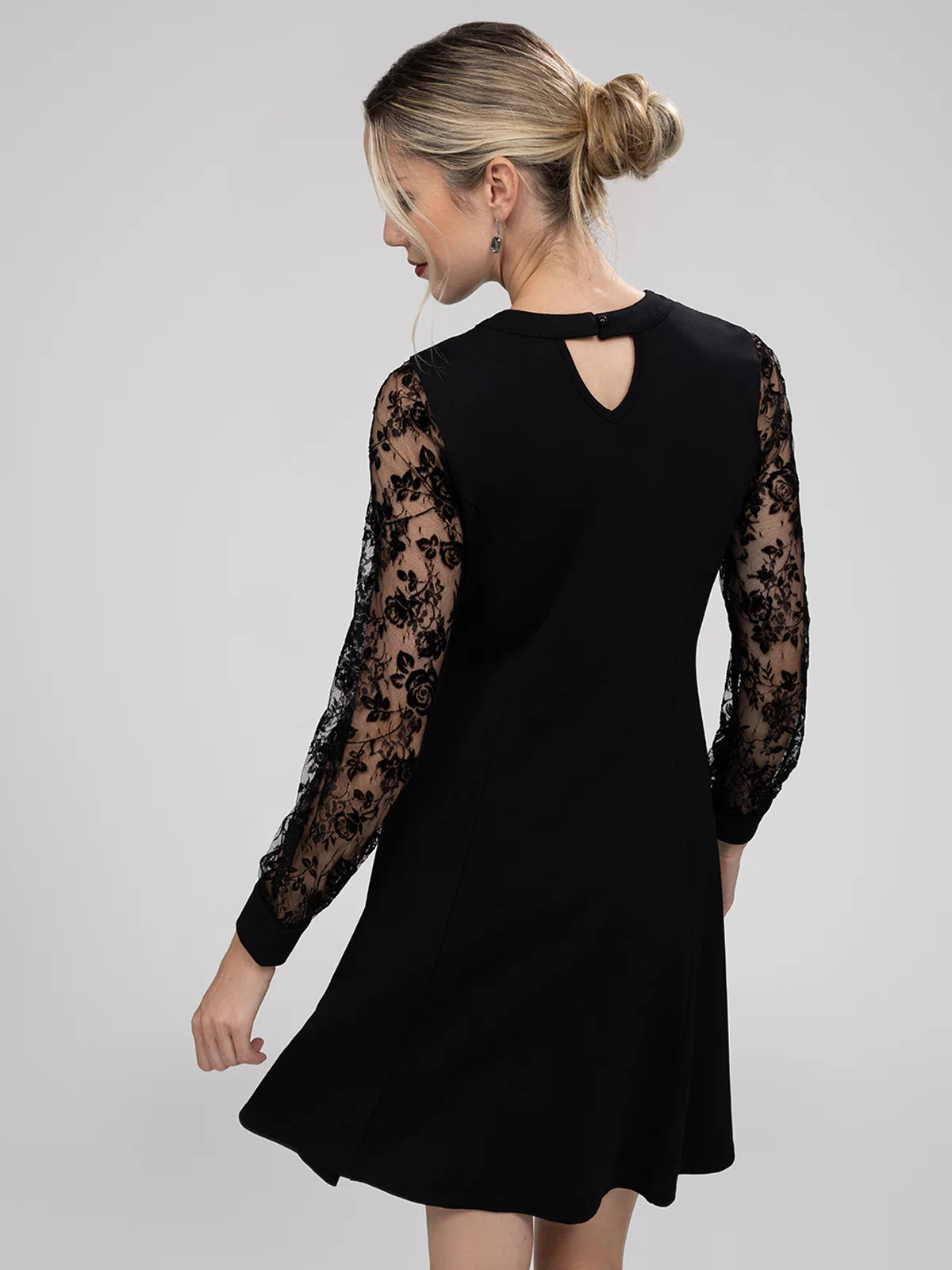 Robe midi évasée en tricot - Image 3