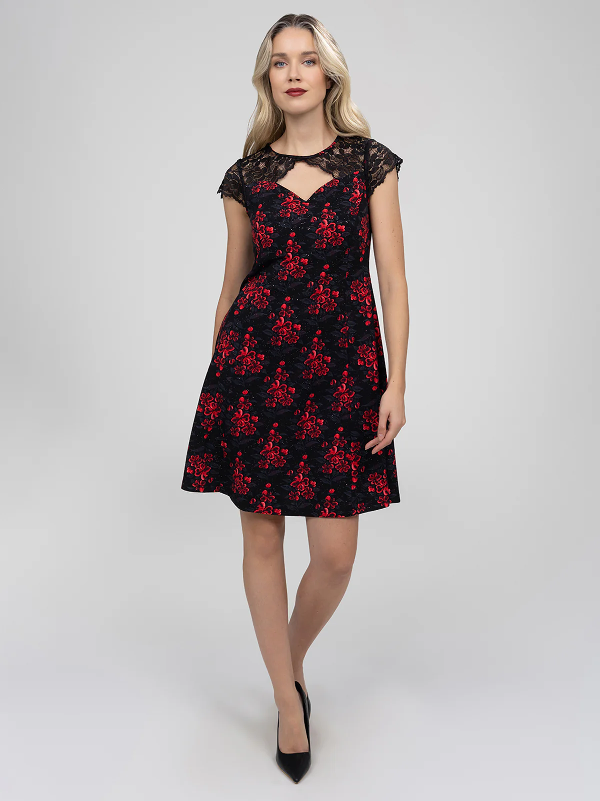 Robe midi évasée en tricot - Image 2