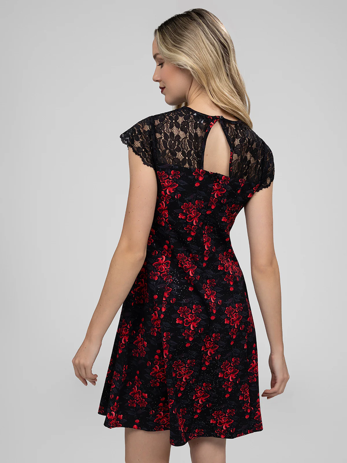 Robe midi évasée en tricot - Image 3