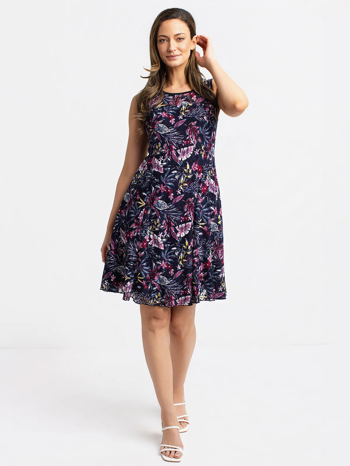 Robe midi évasée en tricot - Image 2