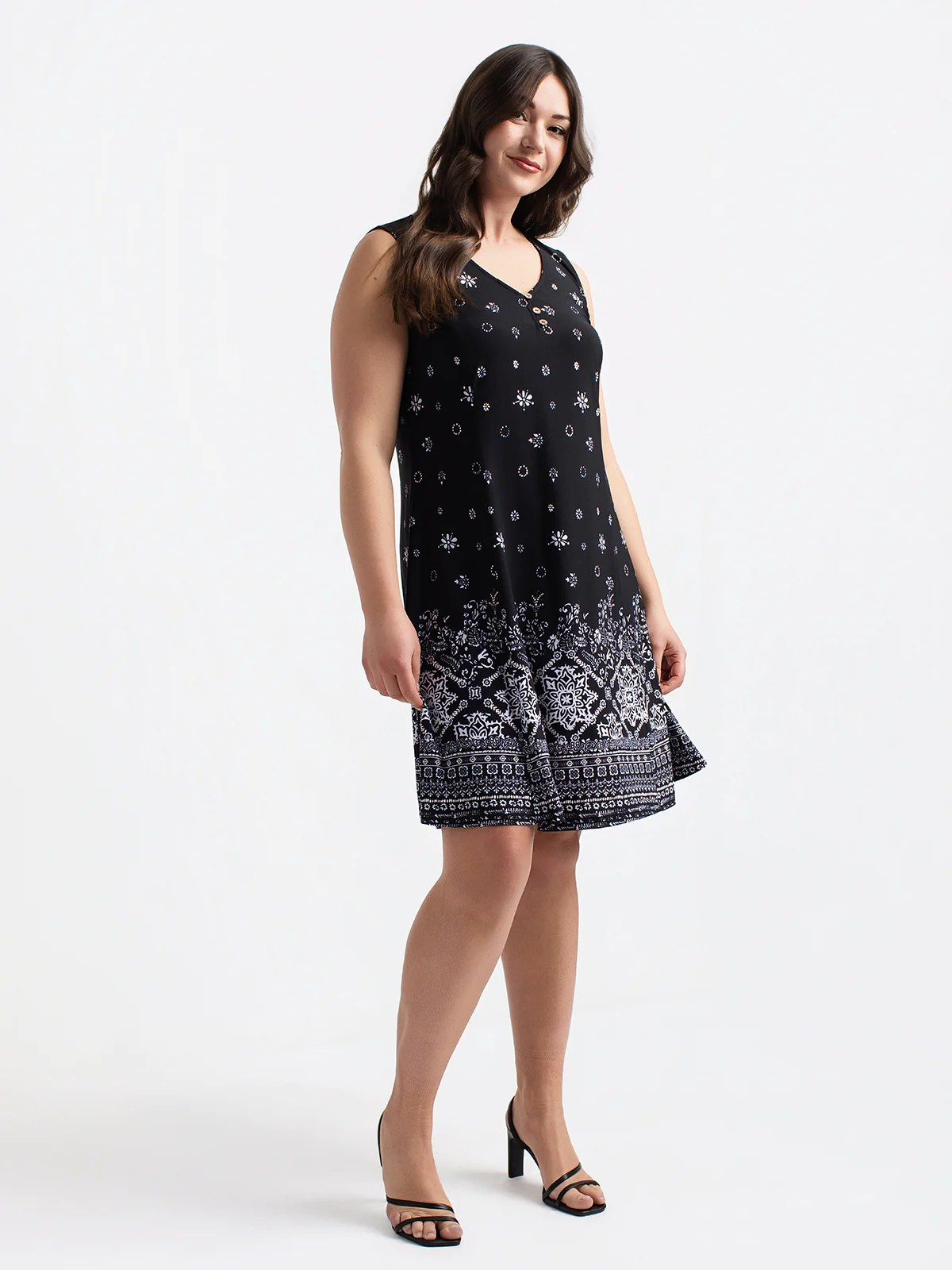 Robe midi évasée en tricot - Image 2