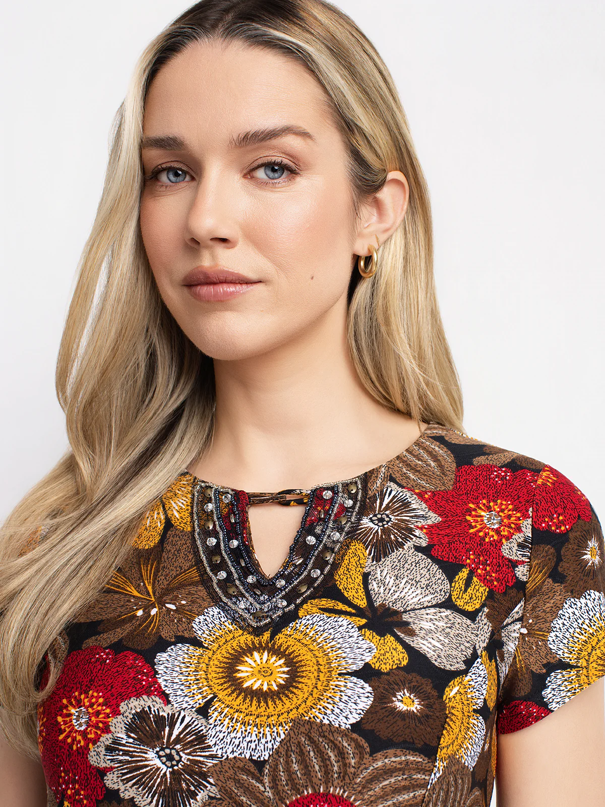 Robe midi évasée en tricot - Image 3