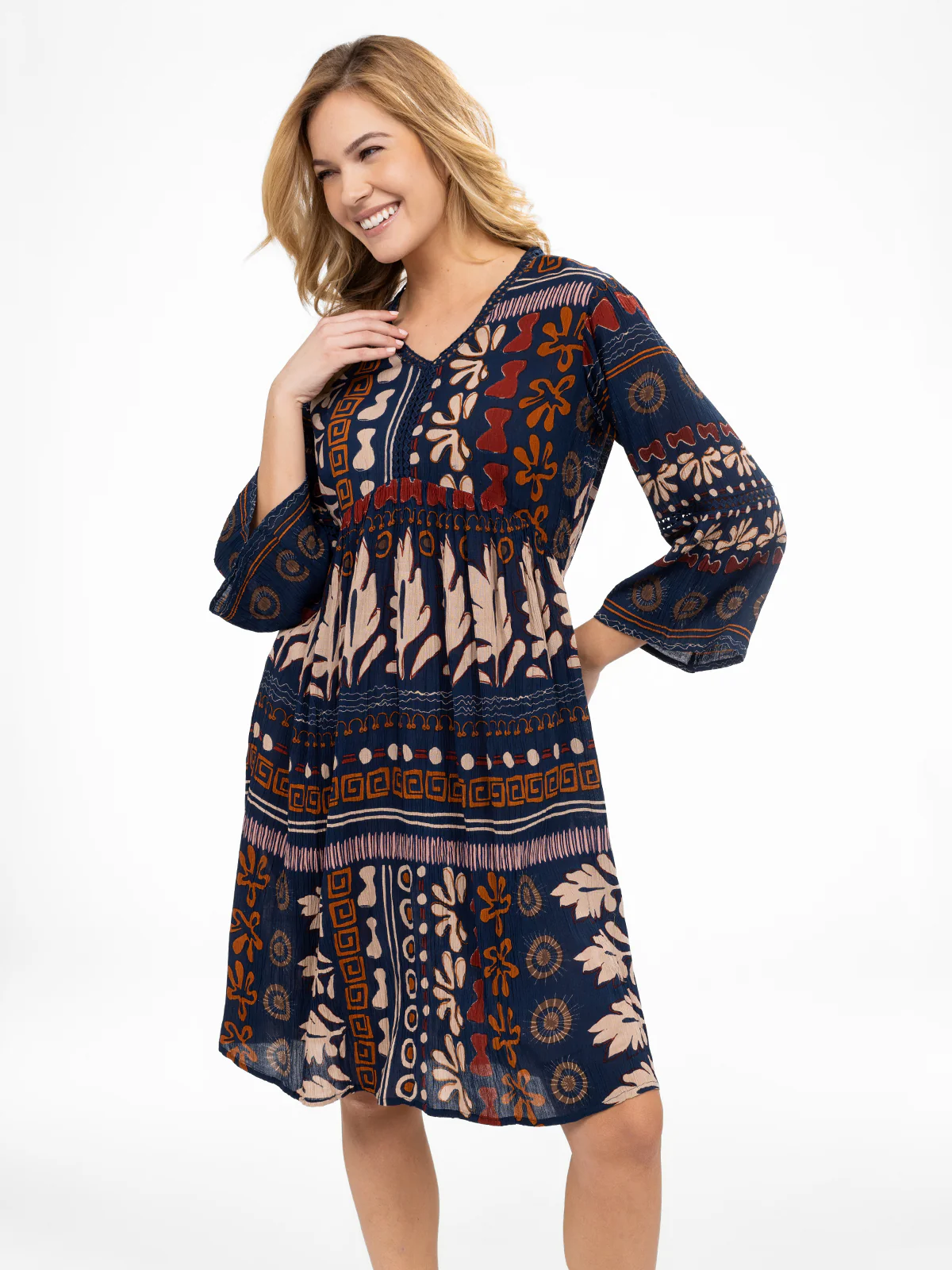 Robe midi évasée