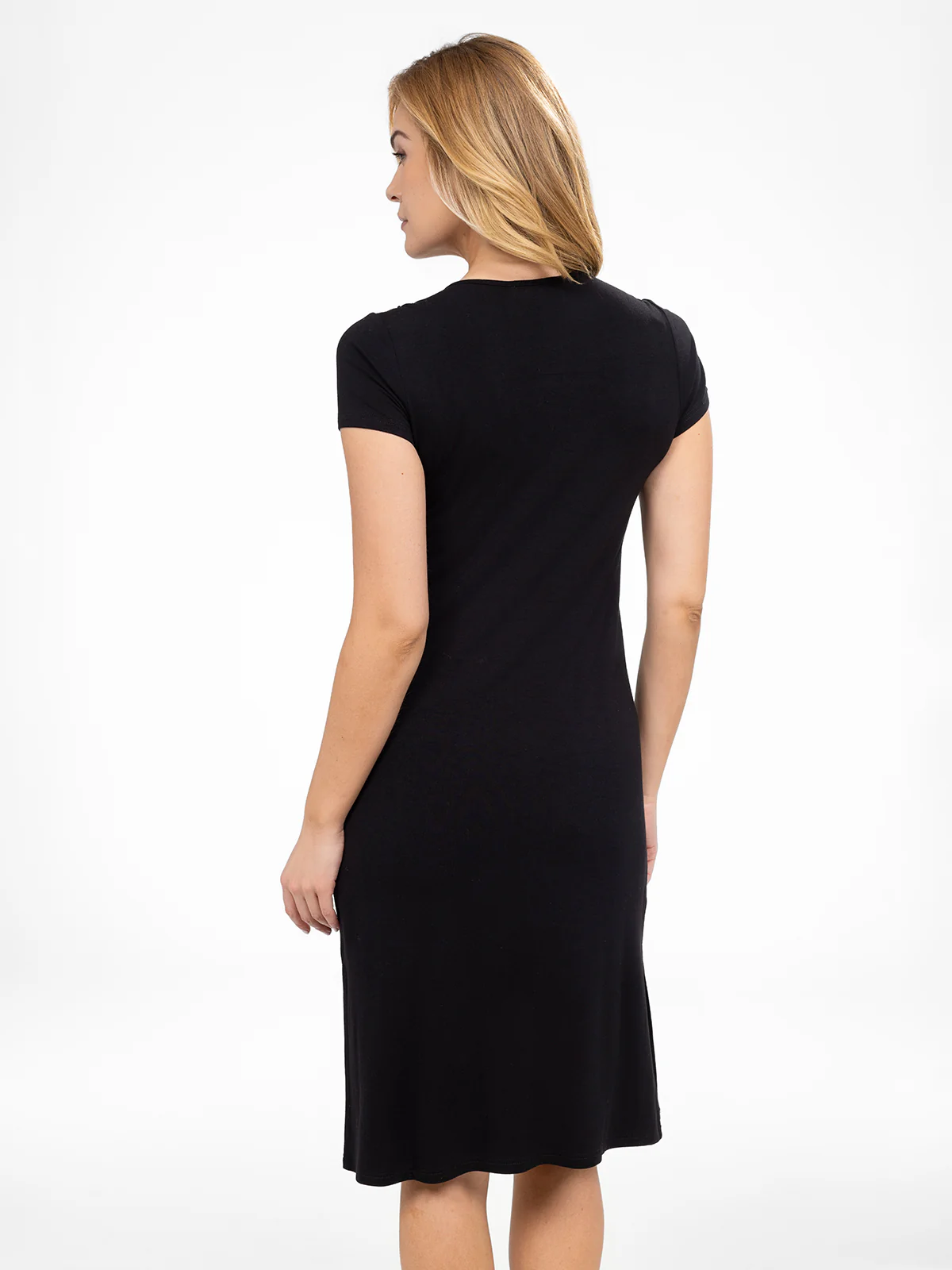 Robe midi ligne A en tricot - Image 3