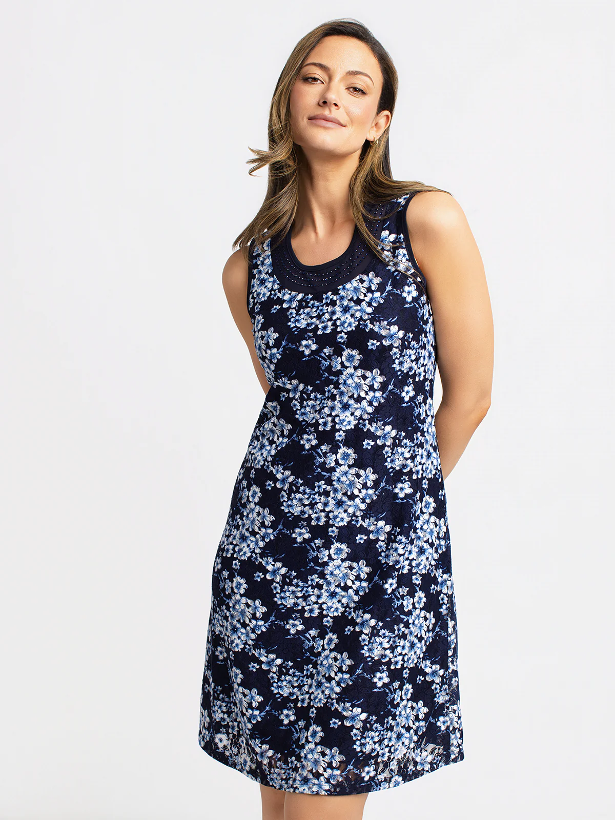 Robe midi ligne A en tricot