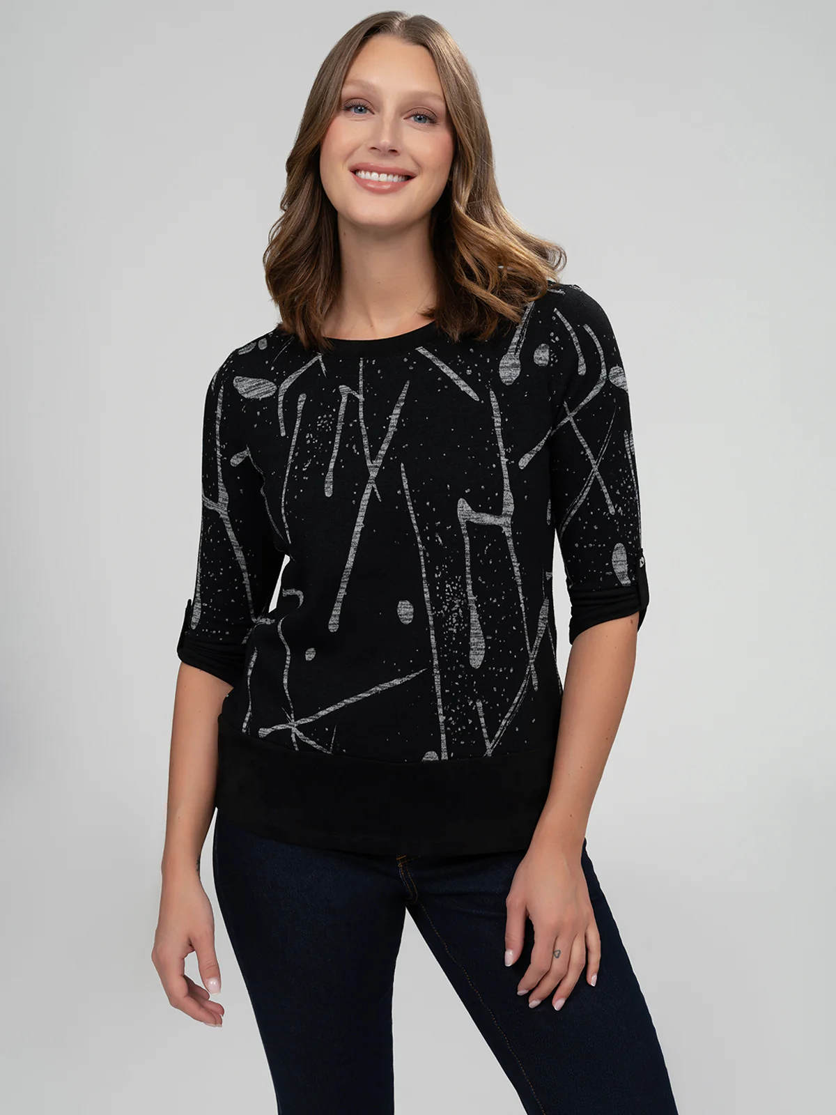 T-shirt à manches 3/4