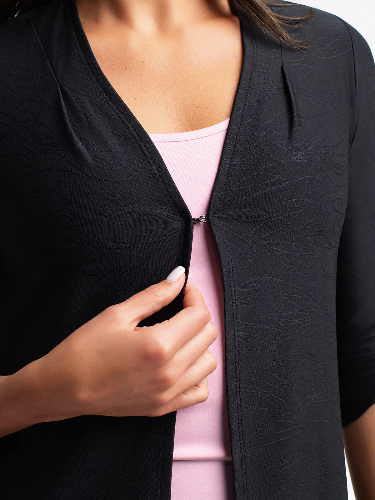 Veste en tricot à manches 3/4 - Image 3